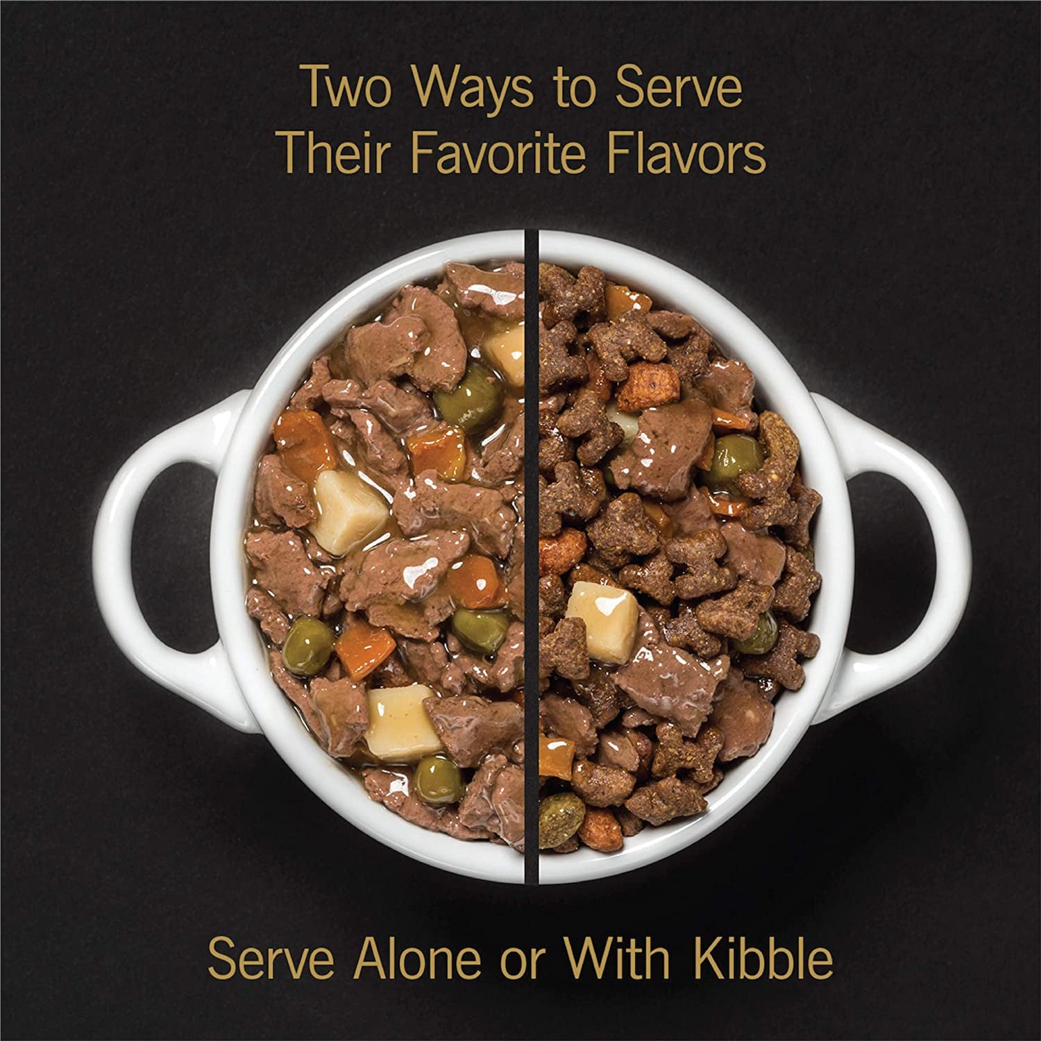 Home Delights Adult Soft Wet Dog Food Braised Rib Flavor with Carrots & Peas in Sauce, 3.5 Oz. Easy Peel Trays, Pack of 24