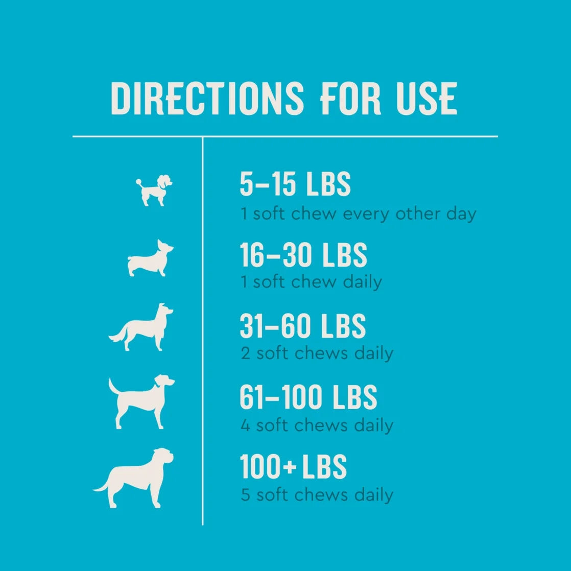 (3 Pack)  Hip & Joint Supplement for Dogs, Chicken Flavored Soft Chews, 7.4 Oz, 60 Count